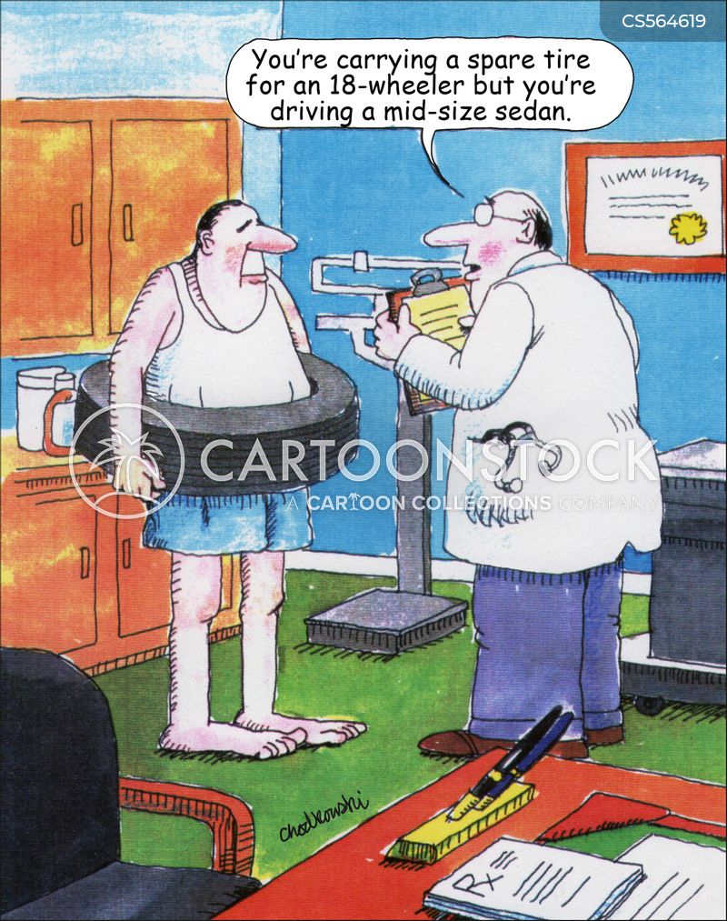 That Spare Tire. Art by Dick Chodkowski